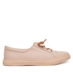 Tenisówki Pepe Jeans. Czerwone trampki damskie Pepe Jeans, bez wzorów, z jeansu, bez zapięcia. Za 199.99 zł.