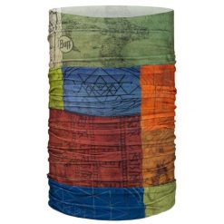 Komin na szyję dla dorosłych Original Ecostretch Tube Scarf. Żółte kominy damskie Buff, bez wzorów, z elastanu. Za 94.99 zł.