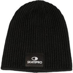 Odzież Beanies unisex SkatePro Long Skate Beanie Czapka - Czarny. Czarna czapki damskie SKATEPRO, bez wzorów. W wyprzedaży za 42.99 zł.