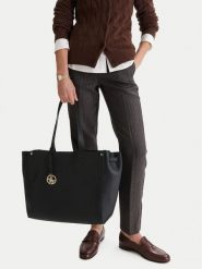 Beverly Hills Polo Club Torebka CEO-BHPC-S-005-07 Czarny. Czarne shopper bag Beverly Hills Polo Club, z materiału, bez dodatków. Za 299.99 zł.