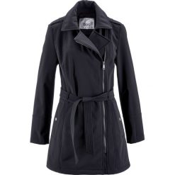 Kurtka softshell "biker", luźniejszy fason bonprix czarny. Czarne kurtki damskie bonprix, z softshellu. Za 189.99 zł.