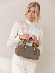 Lia Biassoni Skórzana torebka "Folgorida" w kolorze szaro-karmelowym - 27 x 12 x 12 cm rozmiar: onesize. Szare torebki klasyczne damskie Lia Biassoni, z materiału, przez ramię, bez dodatków. Za 260.99 zł.