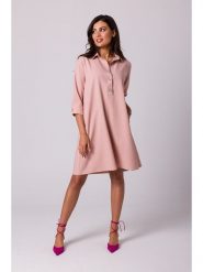 Be Wear Sukienka w kolorze jasnoróżowym rozmiar: S. Różowe sukienki damskie Be Wear, bez wzorów, bez ramiączek. Za 175.26 zł.