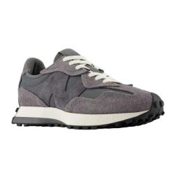 Trampki Unisex Dla Dorosłych Zamsz. Szare trampki damskie New Balance, bez wzorów, z koronki, bez zapięcia. Za 469.00 zł.