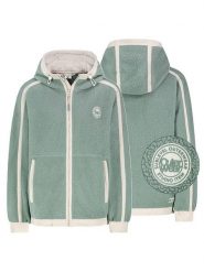 Sublevel Kurtka polarowa w kolorze miętowo-białym rozmiar: XXL. Zielone kurtki damskie Sublevel, xxl, bez wzorów, z polaru, bez kaptura. Za 131.12 zł.