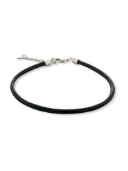 CHARM'S Skórzana bransoletka w kolorze czarnym rozmiar: 21 cm. Czarne bransoletki damskie CHARM'S, srebrne. Za 104.39 zł.