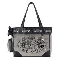 Torebka Juicy Couture. Szare torebki klasyczne damskie Juicy Couture, bez dodatków. Za 389.99 zł.