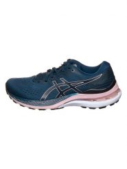 Asics Buty "GEL-KAYANO 28" w kolorze granatowo-czarno-jasnoróżowym do biegania rozmiar: 36. Niebieskie obuwie sportowe damskie Asics, z materiału, bez zapięcia, do biegania. Za 250.94 zł.
