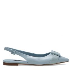 Baleriny GINO ROSSI. Niebieskie balerinki damskie Gino Rossi, bez wzorów. Za 239.99 zł.