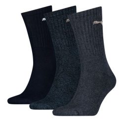 Puma Skarpety Sport Crew 3-Pack 88035503. Niebieskie skarpetki damskie Puma, bez wzorów, z bawełny. Za 47.99 zł.