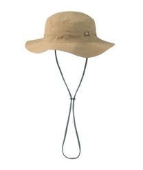 Kapelusz BUFF EXPLORE BOONEY HAT SOLID. Brązowe kapelusze damskie Buff, bez wzorów, z materiału. Za 179.99 zł.