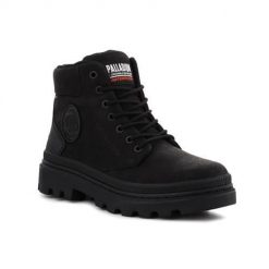 Buty do chodzenia unisex Palladium Pallatrooper SC WP U. Czarne obuwie sportowe damskie Palladium, z gumy, za kostkę, bez zapięcia, trekkingowe. Za 905.00 zł.