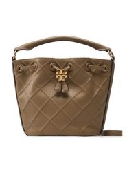 Tory Burch Torebka Fleming Soft Bucket Bag 142565 Brązowy. Brązowe torebki klasyczne damskie Tory Burch, ze skóry, bez dodatków. Za 2,009.00 zł.