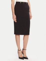 Elisabetta Franchi Spódnica ołówkowa GO-137-56E2-V320 Czarny Regular Fit. Czarne spódnice damskie Elisabetta Franchi, bez wzorów, z syntetyku. Za 999.99 zł.