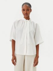 Marc O'Polo Bluzka 503 0840 41013 Biały Relaxed Fit. Białe bluzki damskie Marc O'Polo, bez wzorów, z lyocellu, bez kołnierzyka, bez ramiączek. Za 239.99 zł.
