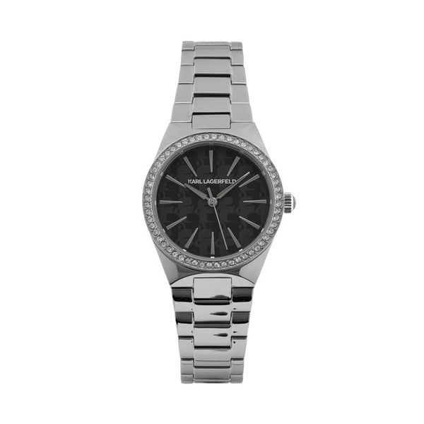 Zegarek KARL LAGERFELD. Szare zegarki damskie KARL LAGERFELD, srebrne. Za 459.99 zł.