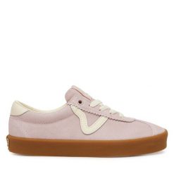 Tenisówki Vans. Czerwone trampki damskie Vans, bez wzorów, bez zapięcia. Za 259.99 zł.