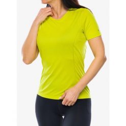 Koszulka termoaktywna damska Montane Dart Lite T-Shirt. Żółte koszulki sportowe damskie Montane, bez wzorów, bez ramiączek. Za 150.99 zł.