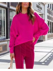 Milan Kiss Sweter w kolorze różowym rozmiar: XL. Różowe swetry klasyczne damskie Milan Kiss, xl, bez kołnierzyka. Za 152.99 zł.