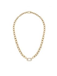 Daniel Wellington Naszyjnik Crystal Link DW00400589 Złoty. Żółte naszyjniki damskie Daniel Wellington, metalowe. Za 429.99 zł.