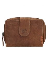 HIDE & STITCHES Skórzany portfel w kolorze jasnobrązowym - 12,5 x 9 x 3,5 cm rozmiar: onesize. Brązowe portfele damskie HIDE & STITCHES, bez wzorów, z materiału. Za 100.45 zł.