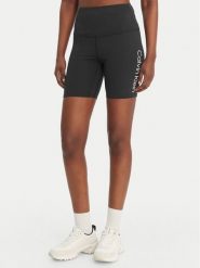 Calvin Klein Performance Szorty sportowe LVGWS6L712 Czarny Slim Fit. Czarne spodenki sportowe damskie Calvin Klein Performance, l, bez wzorów, z syntetyku, na fitness i siłownię. Za 209.99 zł.