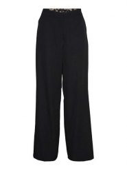 Vero Moda Spodnie w kolorze czarnym rozmiar: 36/L32. Czarne spodnie materiałowe damskie Vero Moda, bez wzorów, z materiału. Za 57.06 zł.