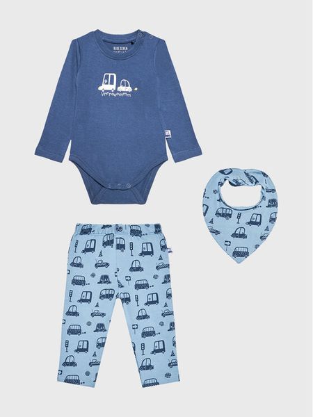 Blue Seven Komplet body i spodnie 473165 Granatowy Regular Fit. Niebieskie spodnie niemowlęce Blue Seven, bez wzorów, z bawełny. Za 209.99 zł.