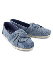 TOMS Espadryle w kolorze niebieskim rozmiar: 36. Niebieskie espadryle damskie TOMS, bez wzorów, bez obcasa. Za 119.95 zł.