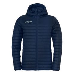 Kurtka z kapturem Uhlsport Essential Ultra Lite. Czarne kurtki damskie Uhlsport, bez wzorów, z kapturem. W wyprzedaży za 341.50 zł.