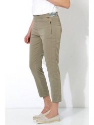 Relaxed by TONI Spodnie w kolorze khaki rozmiar: W26. Brązowe spodnie materiałowe damskie Relaxed by TONI, bez wzorów, z materiału. Za 101.23 zł.