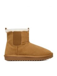 DeeZee Śniegowce DZ-77 CAMEL Brązowy. Brązowe śniegowce damskie DeeZee, z materiału. Za 229.99 zł.