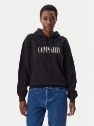 Calvin Klein Jeans Bluza Varsity J20J225579 Czarny Regular Fit. Czarne bluzy damskie Calvin Klein Jeans, l, bez wzorów, z bawełny, bez kaptura. Za 239.99 zł.