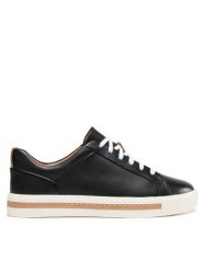 Clarks Sneakersy Un Maui Lace 261416424 Czarny. Czarne obuwie sportowe damskie Clarks, ze skóry, bez zapięcia. Za 409.99 zł.