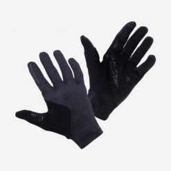 Rękawiczki MTB Race Grip. Czarne rękawiczki damskie ROCKRIDER, bez wzorów, z materiału. Za 119.99 zł.