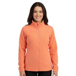 Bluza turystyczna damska Canadian Peak Ura. Brązowe bluzy damskie Canadian Peak, s, bez wzorów, z polaru, z kapturem. Za 108.64 zł.