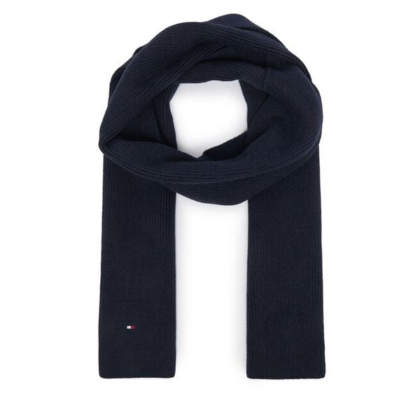 Szalik Tommy Hilfiger. Niebieskie szaliki damskie Tommy Hilfiger, bez wzorów. Za 289.99 zł.