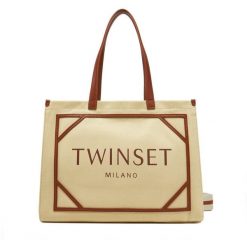 Torebka TWINSET. Brązowe torebki klasyczne damskie Twinset, bez dodatków. Za 399.99 zł.