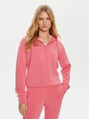 Guess Bluza V3RQ11 K7UW2 Różowy Regular Fit. Czerwone bluzy damskie Guess, s, z aplikacjami, z wiskozy, bez kaptura. Za 229.99 zł.