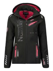 Geographical Norway Kurtka softshellowa "Assor" w kolorze czarnym rozmiar: M. Czarne kurtki sportowe damskie Geographical Norway, m, bez wzorów, bez kaptura. Za 180.06 zł.