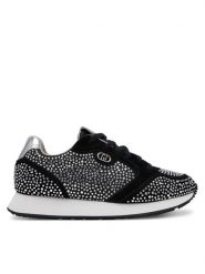 Liu Jo Sneakersy Vibe 03 BA5087 PX626 Czarny. Czarne obuwie sportowe damskie Liu Jo, ze skóry, bez zapięcia. Za 419.99 zł.