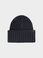4F Czapka zimowa damska - czarna S. Czarne czapki damskie 4F, na zimę, bez wzorów, z elastanu. W wyprzedaży za 39.99 zł.