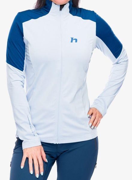 Bluza damska Hannah Nemea. Niebieskie bluzy damskie Hannah, bez wzorów, z materiału, bez kaptura. Za 332.20 zł.