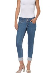 Heine Dżinsy - Skinny fit - w kolorze niebieskim rozmiar: 42. Niebieskie jeansy damskie Heine. Za 73.95 zł.