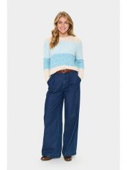 SAINT TROPEZ Sweter w kolorze błękitnym rozmiar: L. Niebieskie swetry klasyczne damskie Saint Tropez, l, bez kołnierzyka. Za 109.00 zł.