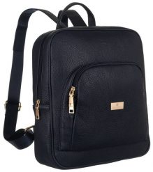 Plecak damski Peterson PTN PL-29601 granatowy. Niebieskie plecaki Peterson, bez wzorów, ze skóry ekologicznej. Za 149.99 zł.