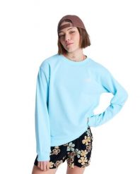 Bluza damska SURF STOKED TERRY VINT. Niebieskie bluzy damskie Roxy, m, bez wzorów, z bawełny, bez kaptura. Za 132.99 zł.