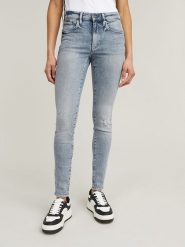 G-Star Dżinsy - Super Skinny fit - w kolorze błękitnym rozmiar: W31/L34. Niebieskie jeansy damskie G-Star. Za 202.03 zł.