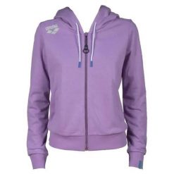 Damska bluza z kapturem full zip Arena. Fioletowe bluzy damskie Arena, l, bez wzorów, z materiału, z kapturem. Za 295.50 zł.