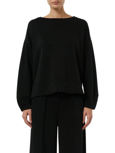Comma Bluza Kobiety Sztuczne włókno czarny, 38. Czarne bluzy damskie comma, bez wzorów, z tkaniny, bez kaptura. Za 299.95 zł.
